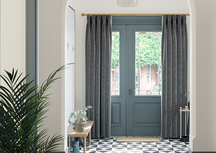 Oleander, Charcoal - Made to Measure Curtains - Image 3